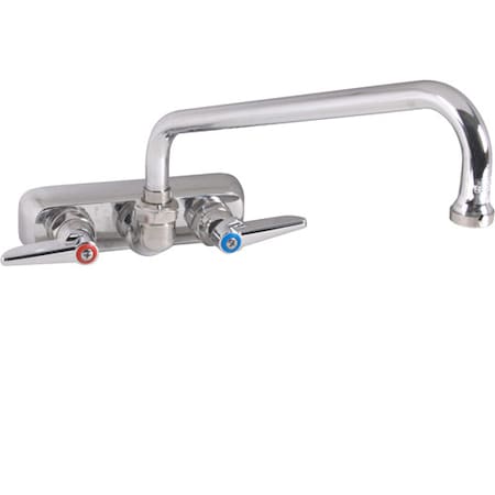 T&S Brass Faucet, 4"Wall , 10"Spt, Leadfree 1117